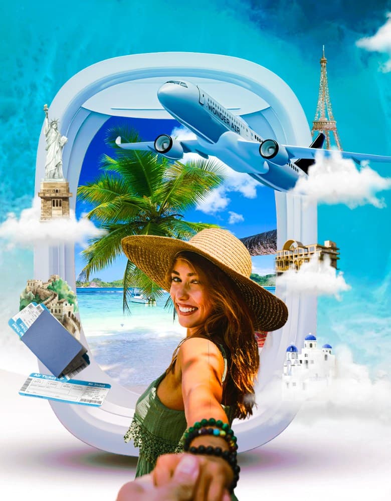 Wonder Destinations — travel collage
